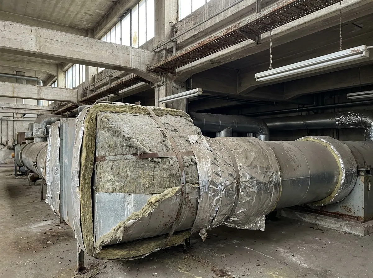 Technische Dämmung in einem älteren Industriegebäude