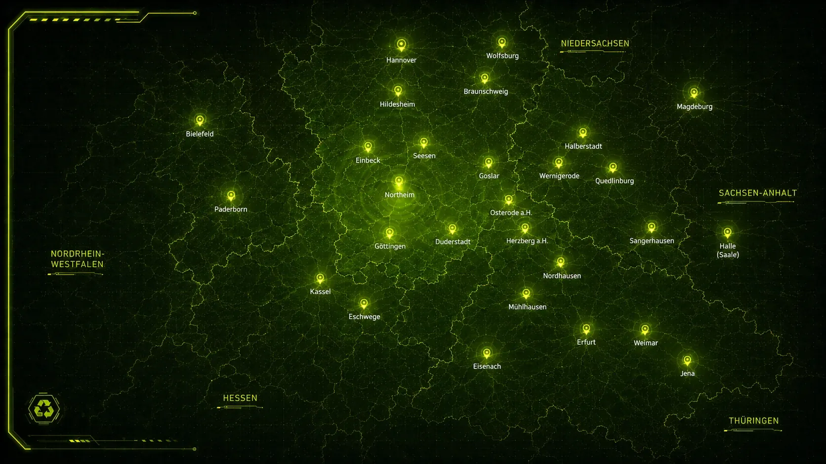 Einsatzgebiet von Schrotthandel Richter in Südniedersachsen und Umgebung