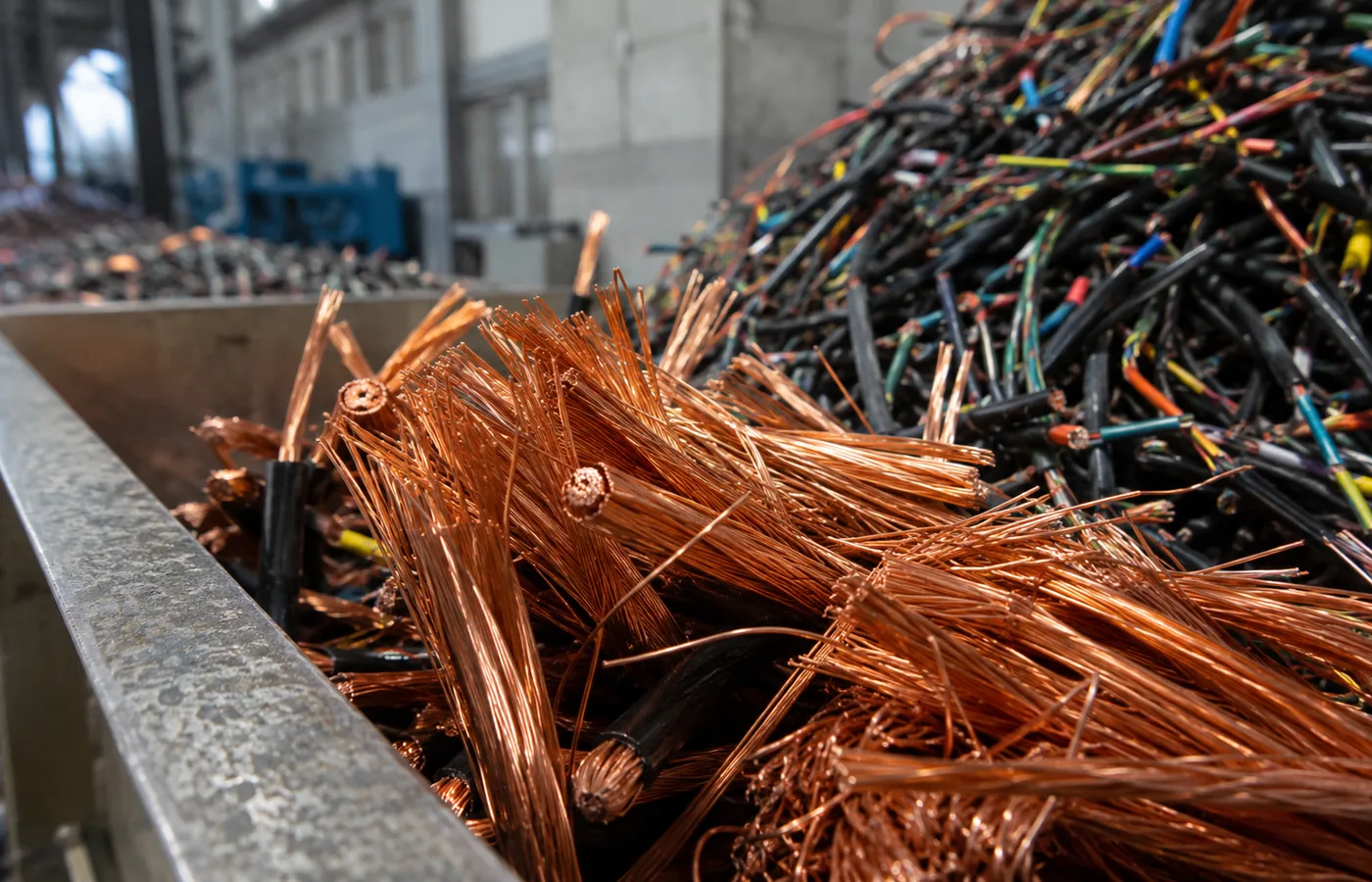 Kupferkabel und Kabelschrott für Kabelrecycling