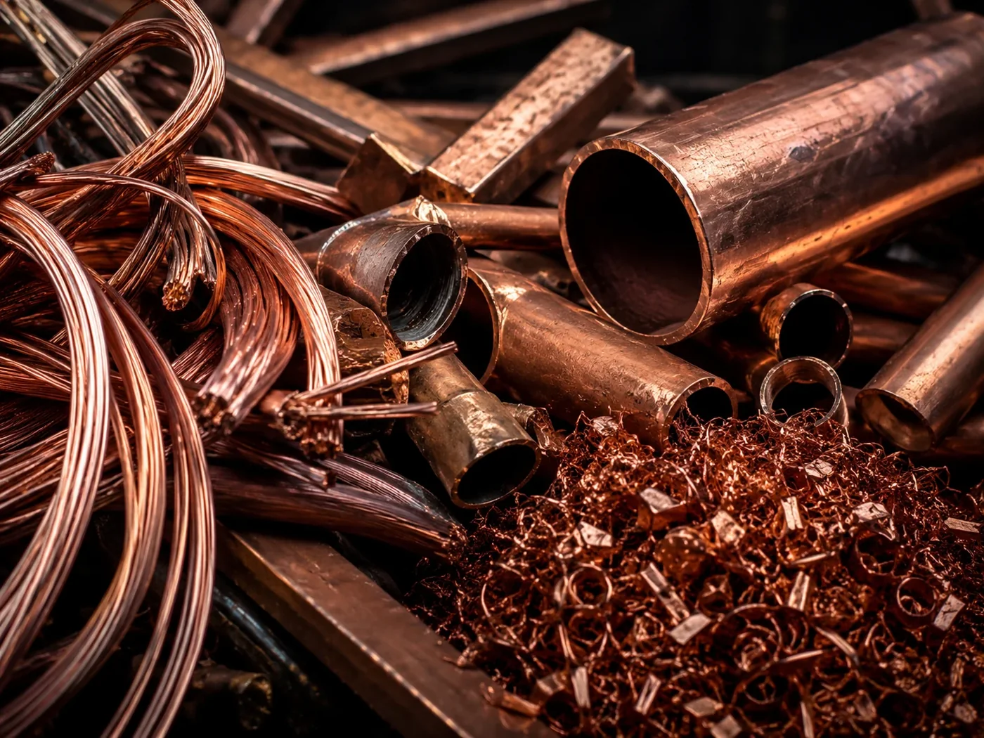 Kupfer, Messing, Aluminium und Edelstahl als wertvolle NE-Metalle